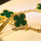 [Loco ]New  CLOVER 5 MOTIF MALACHITE BRACELET COLLECTION