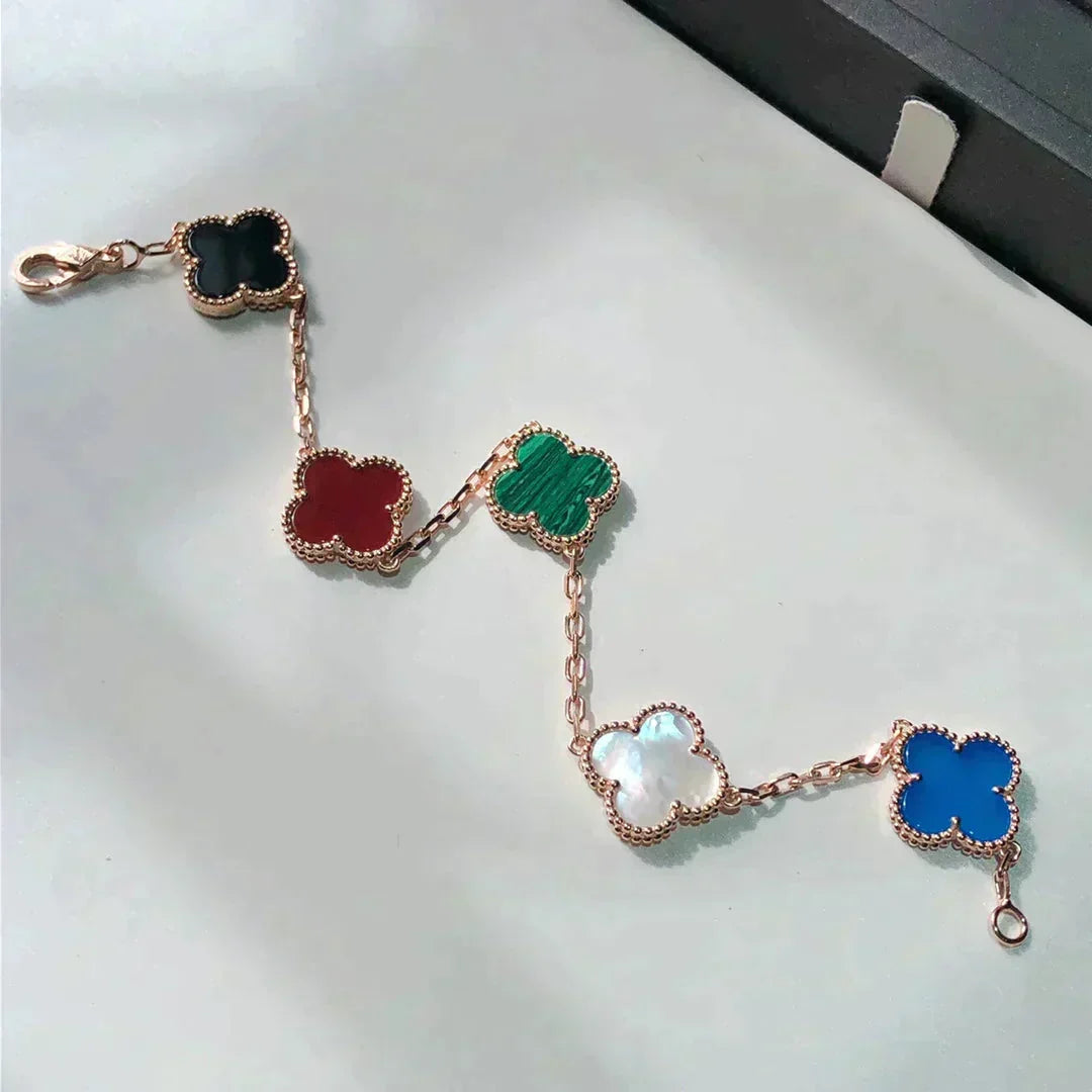 [Loco ]New CLOVER 5 MOTIFS MULTICOLOR BRACELET