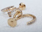 Loco JUSTE EARRINGS 12.75MM PINK GOLD DIAMOND
