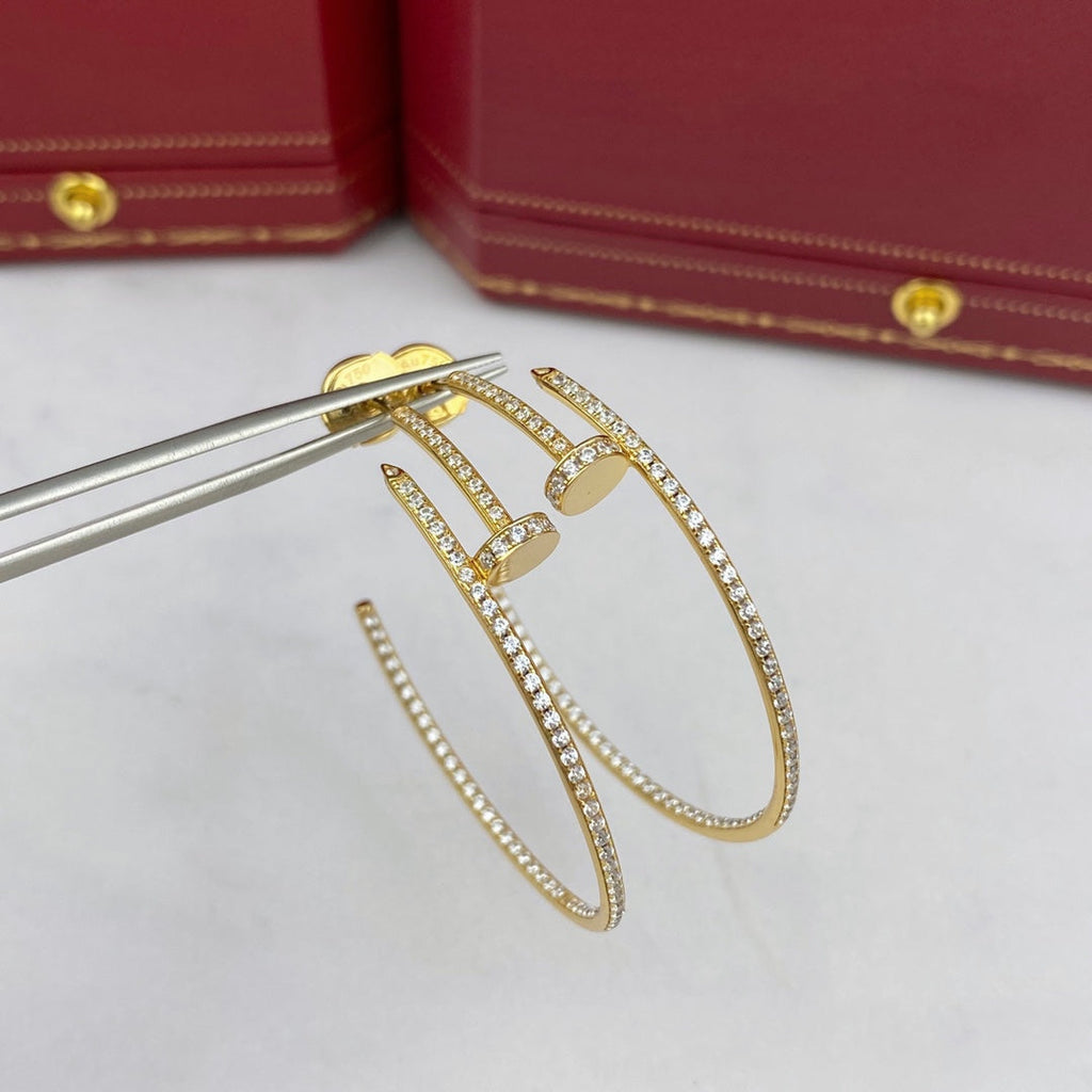 Loco JUSTE EARRINGS FULL DIAMONDS 1.8MM