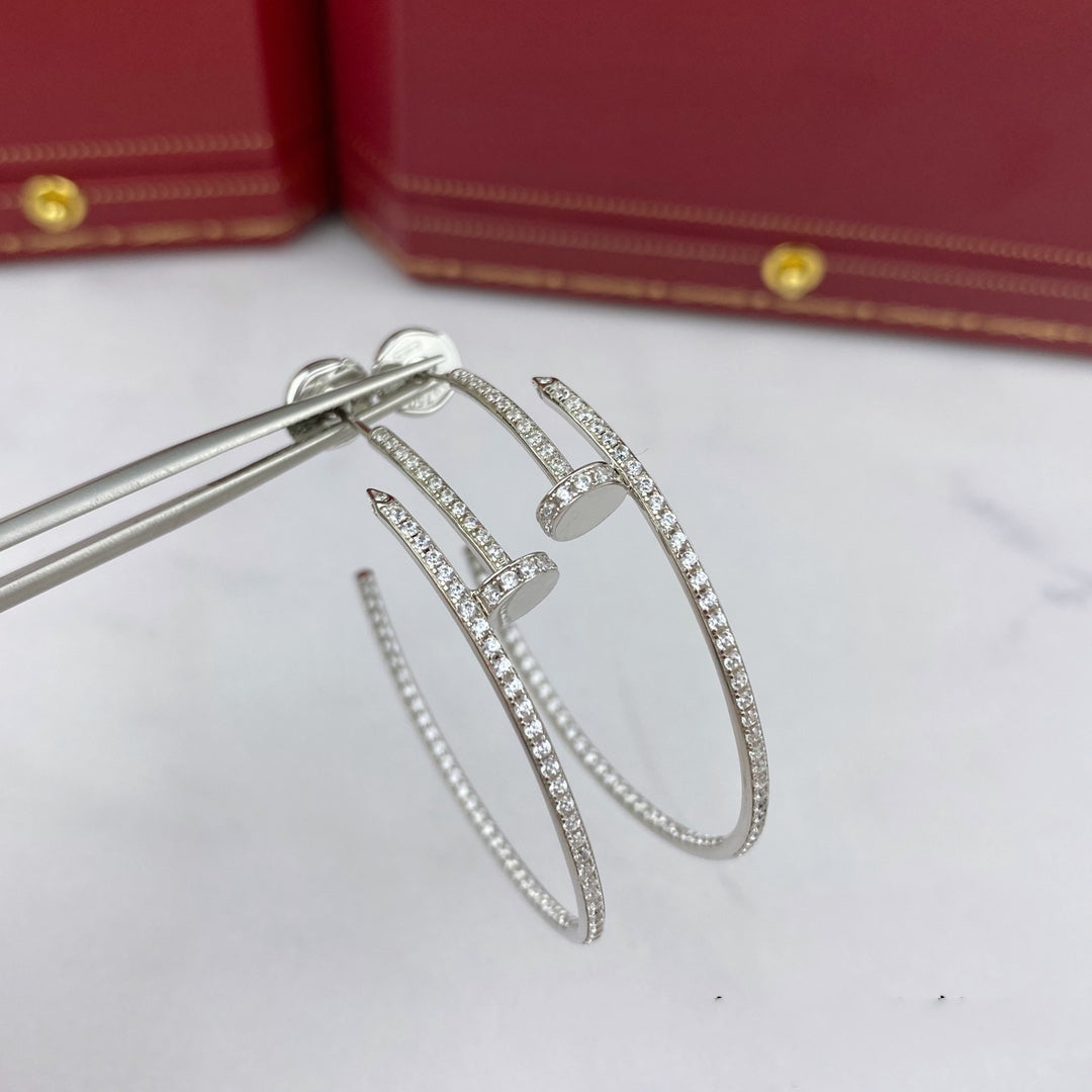 Loco JUSTE EARRINGS FULL DIAMONDS 1.8MM