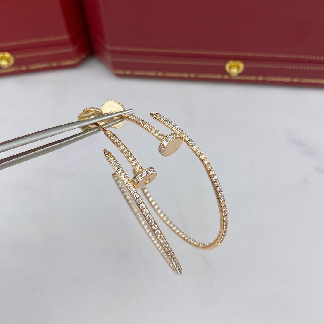 Loco JUSTE EARRINGS FULL DIAMONDS 1.8MM