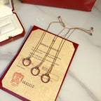 Loco JUSTE NECKLACE GOLD RED DIAMONDS