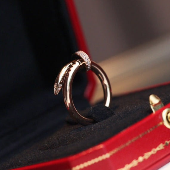 Loco JUSTE RING 2.65MM PINK GOLD DIAMOND