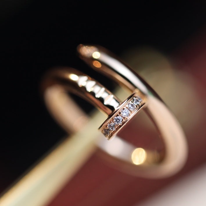 Loco JUSTE RING 2.65MM PINK GOLD DIAMOND