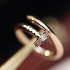 Loco JUSTE RING 2.65MM PINK GOLD DIAMOND