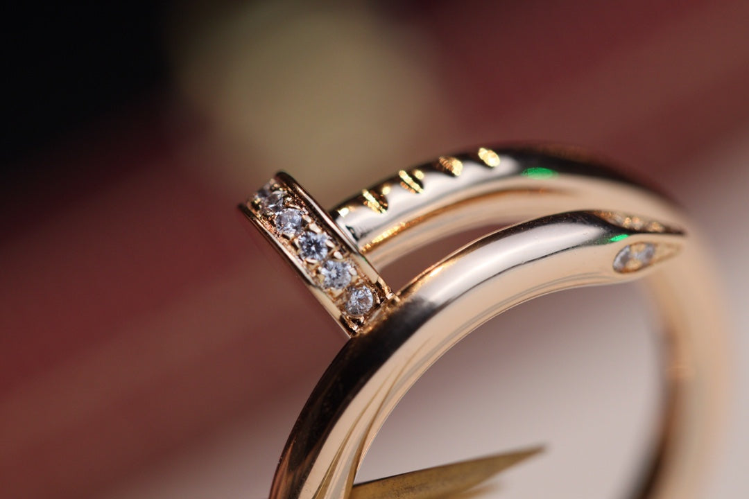 Loco JUSTE RING 2.65MM PINK GOLD DIAMOND
