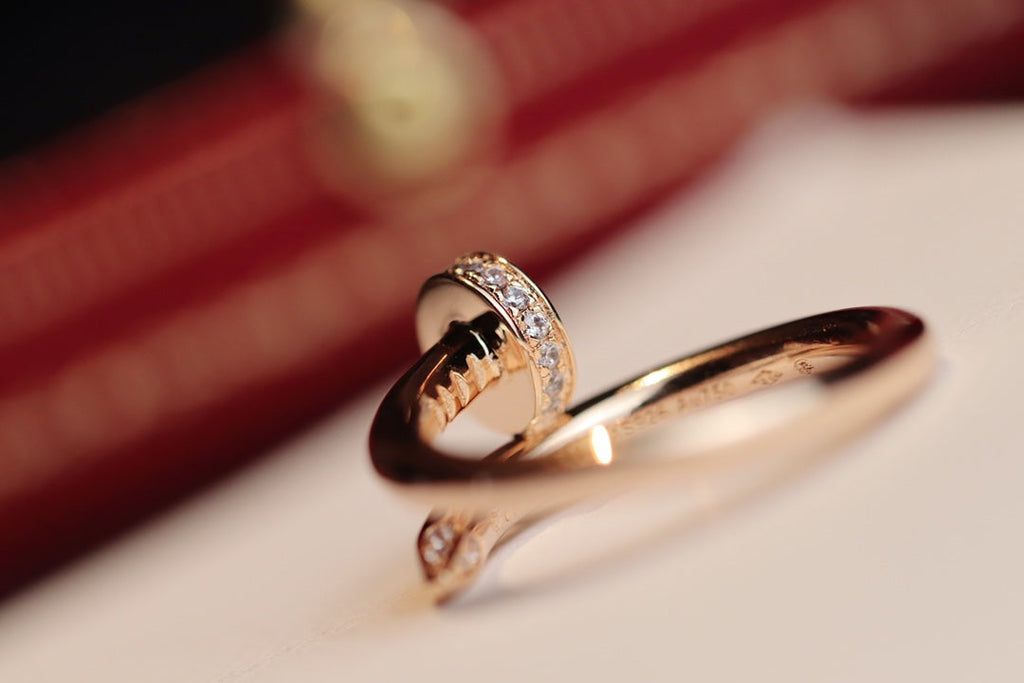 Loco JUSTE RING 2.65MM PINK GOLD DIAMOND