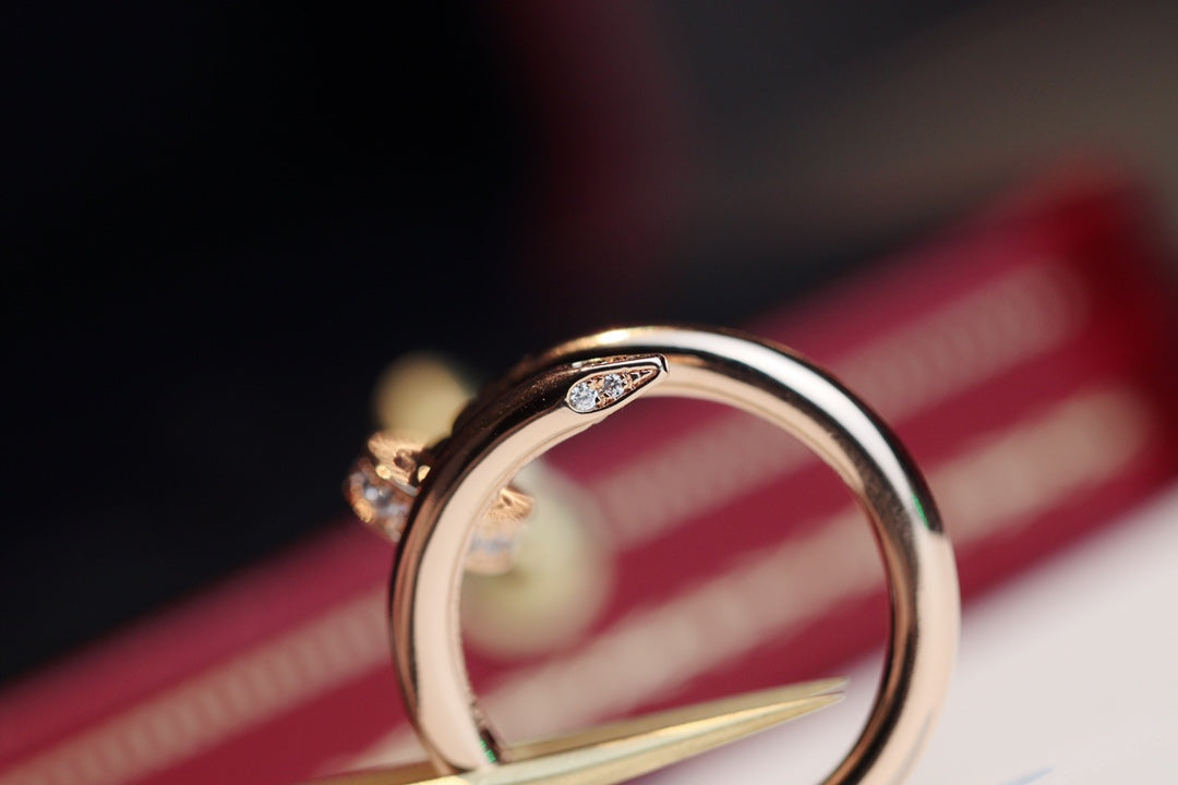 Loco JUSTE RING 2.65MM PINK GOLD DIAMOND