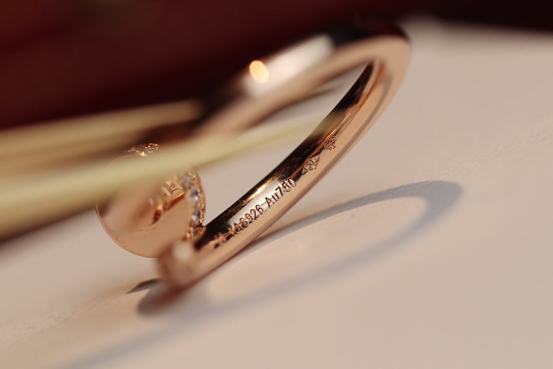 Loco JUSTE RING 2.65MM PINK GOLD DIAMOND