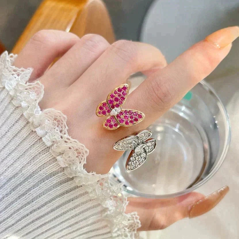 Loco TWIN BUTTERFLY DIAMOND RING