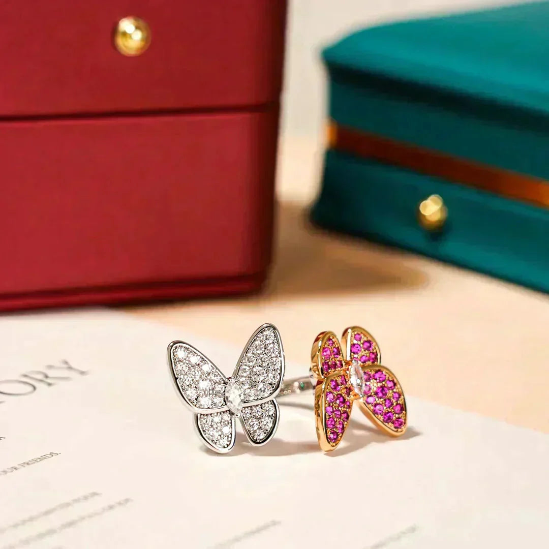 Loco TWIN BUTTERFLY DIAMOND RING