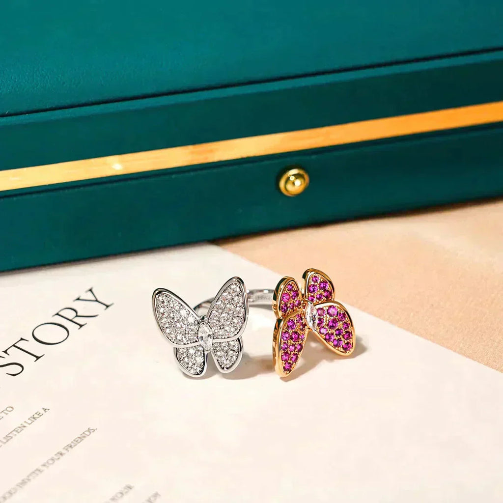 Loco TWIN BUTTERFLY DIAMOND RING