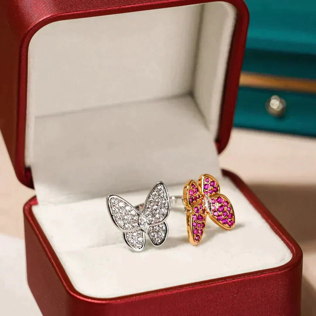 Loco TWIN BUTTERFLY DIAMOND RING