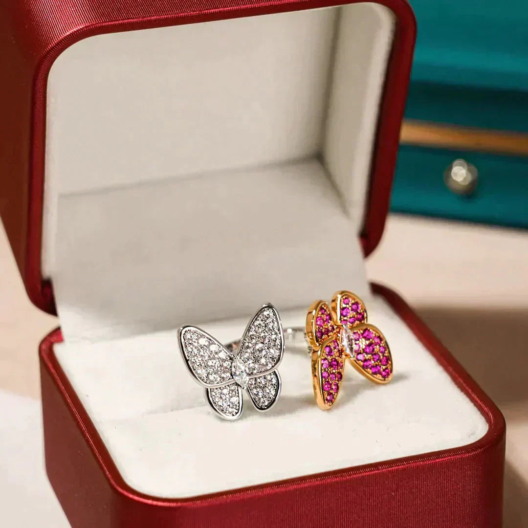 Loco TWIN BUTTERFLY DIAMOND RING