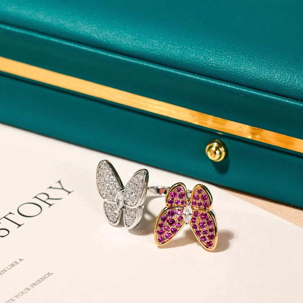 Loco TWIN BUTTERFLY DIAMOND RING