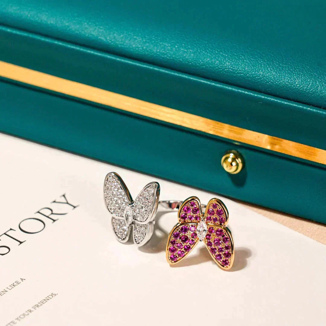 Loco TWIN BUTTERFLY DIAMOND RING
