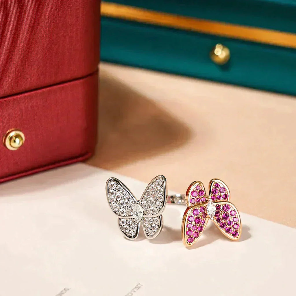 Loco TWIN BUTTERFLY DIAMOND RING