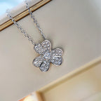 Loco CLOVER DIAMOND NECKLACE SILVER
