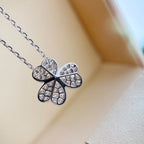 Loco CLOVER DIAMOND NECKLACE SILVER