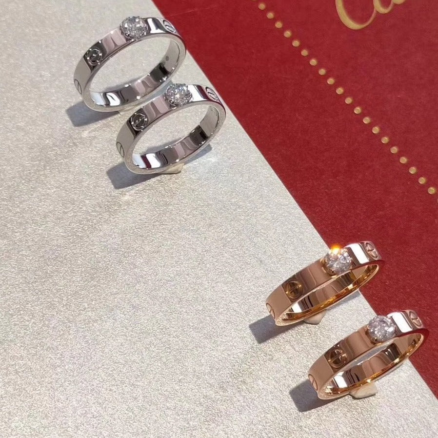 Loco LOVE RING 3.6MM 1 BIG DIAMOND