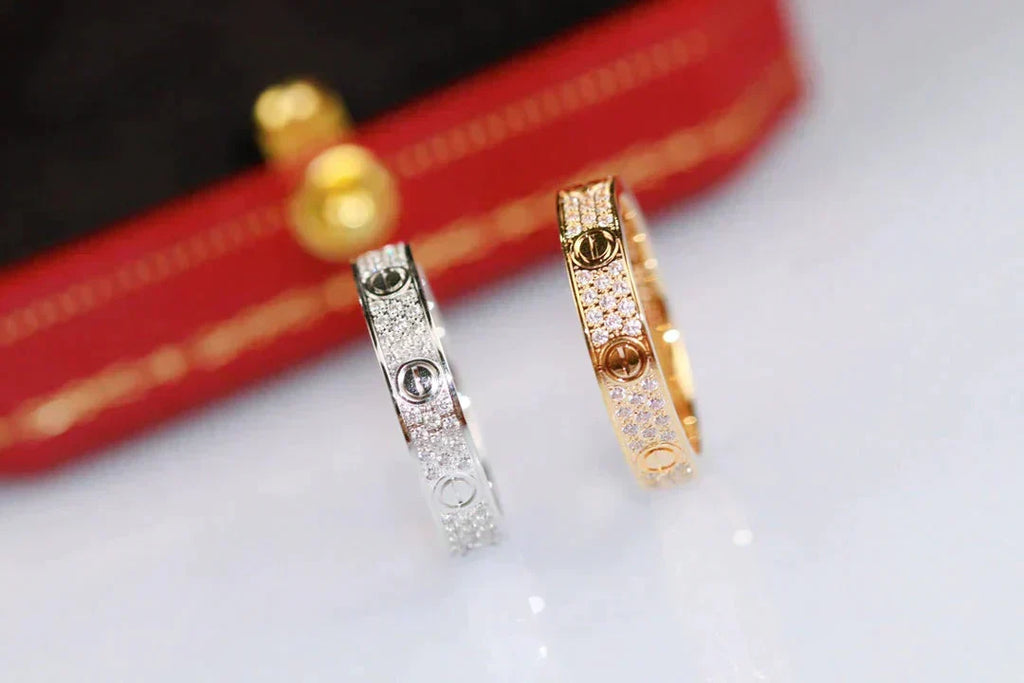 Loco LOVE RING 3.6MM DIAMOND PAVED