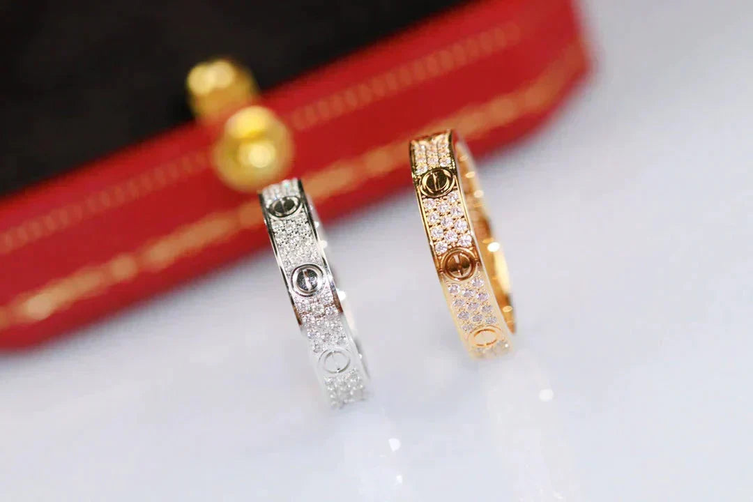 Loco LOVE RING 3.6MM DIAMOND PAVED