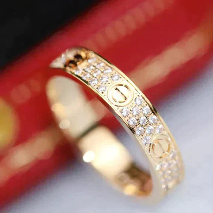 Loco LOVE RING 3.6MM DIAMOND PAVED