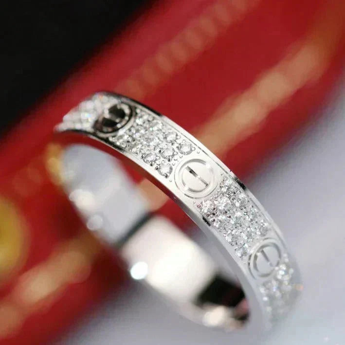 Loco LOVE RING 3.6MM DIAMOND PAVED