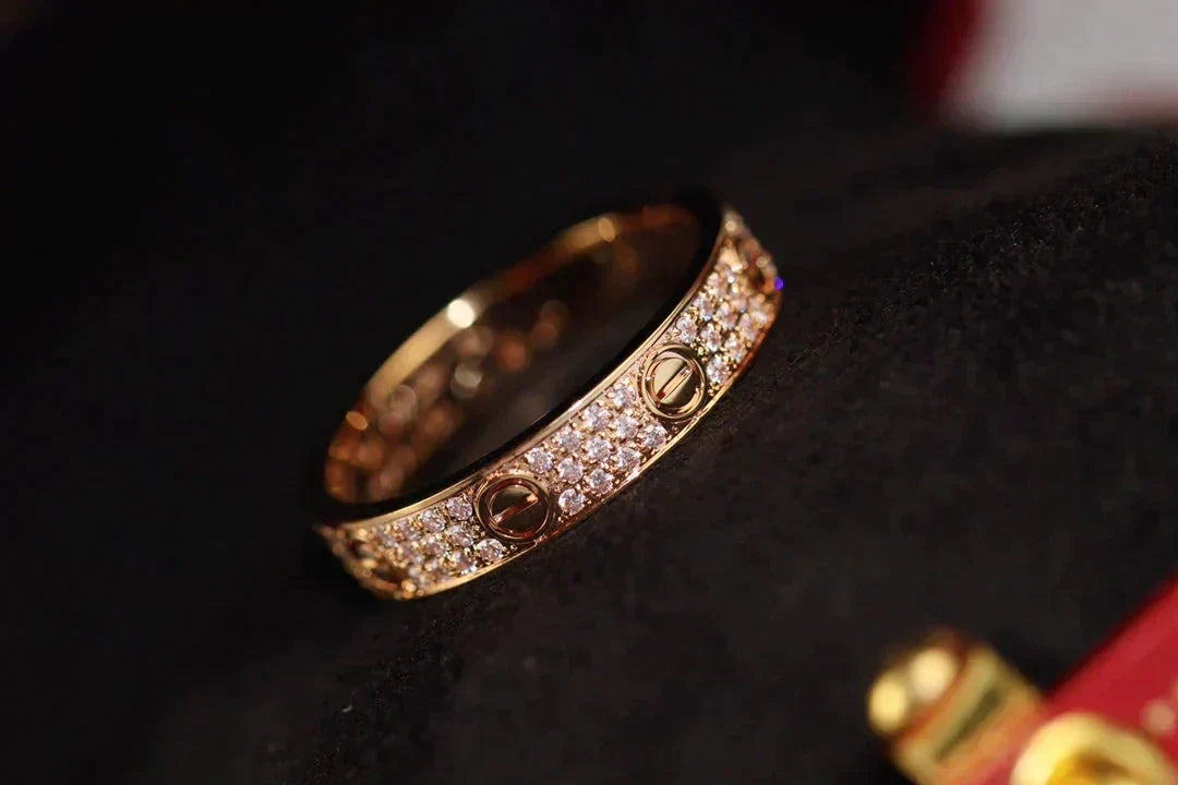 Loco LOVE RING 3.6MM DIAMOND PAVED
