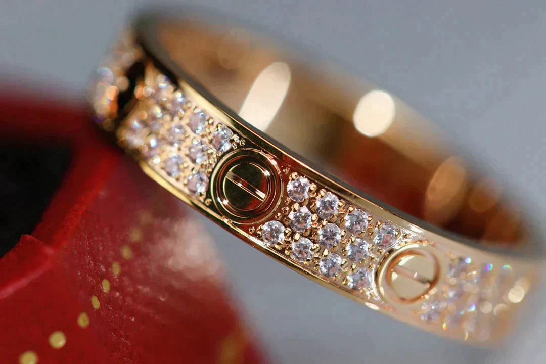 Loco LOVE RING 3.6MM DIAMOND PAVED
