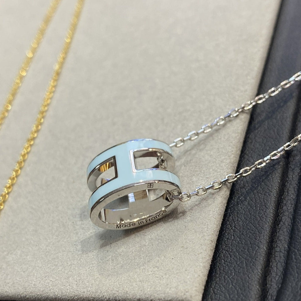 Loco POP H LIGHT BLUE NECKLACE