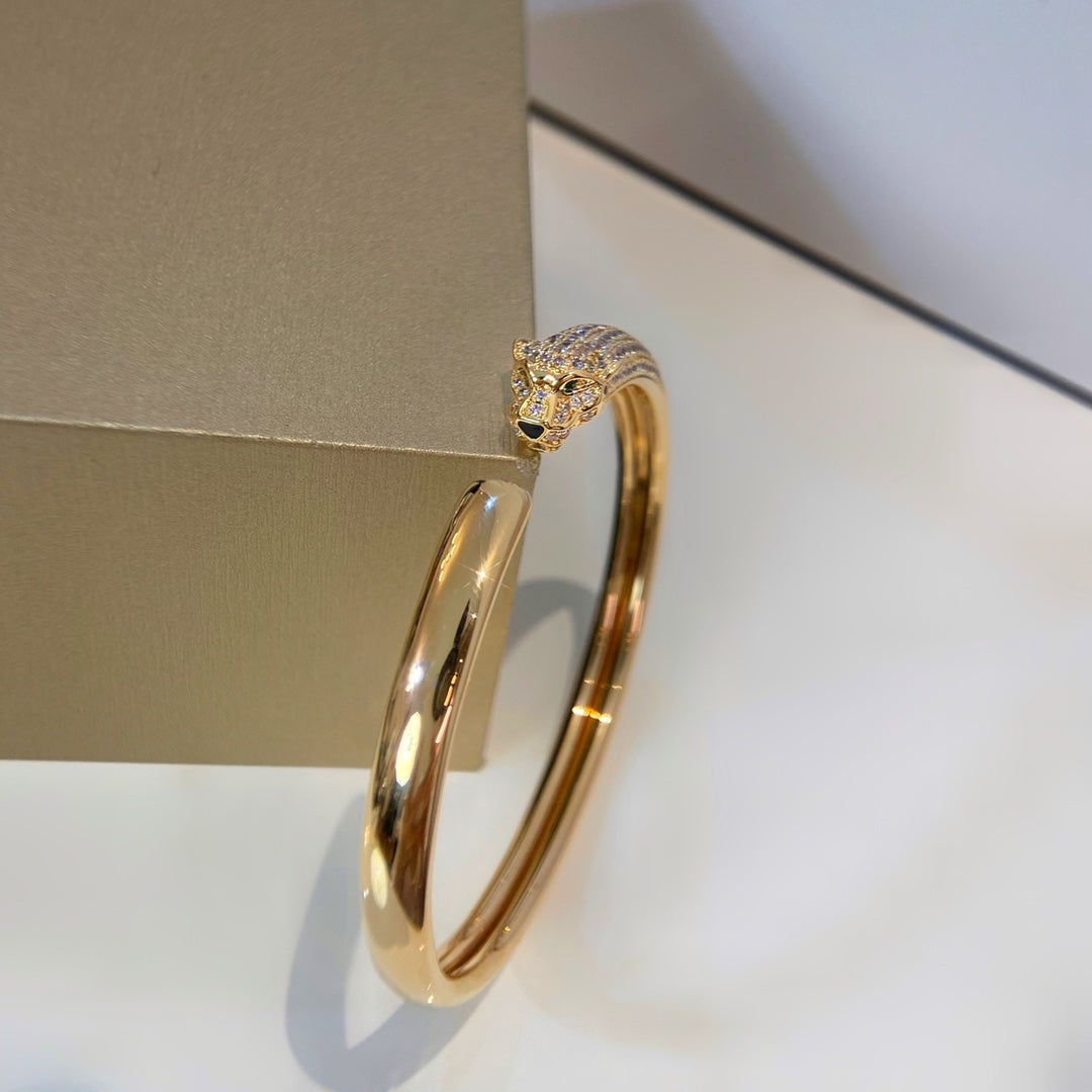 Loco PANTHERE GOLD DIAMOND OPEN BRACELET