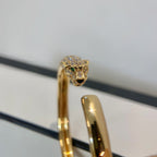 Loco PANTHERE GOLD DIAMOND OPEN BRACELET
