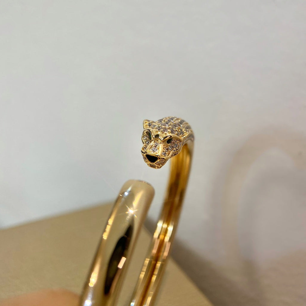 Loco PANTHERE GOLD DIAMOND OPEN BRACELET