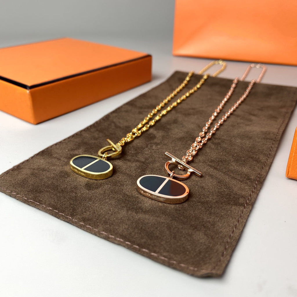 Loco CHAINE VERSO BLACK CERAMIC NECKLACE