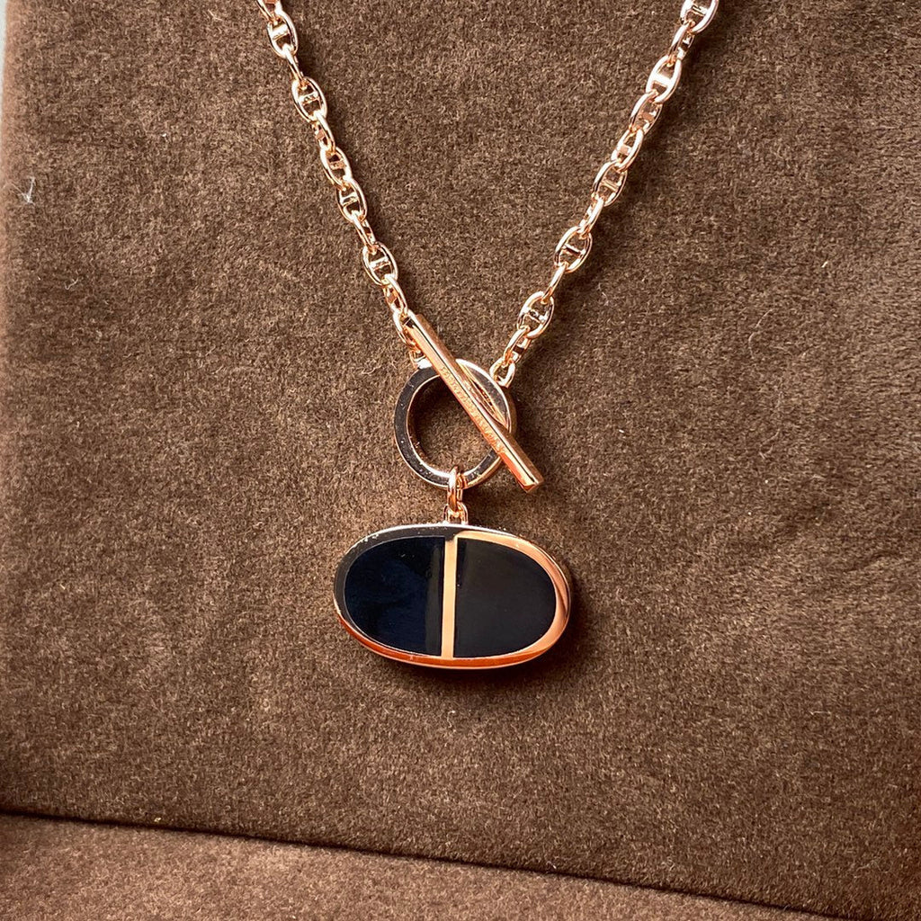 Loco CHAINE VERSO BLACK CERAMIC NECKLACE