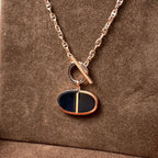 Loco CHAINE VERSO BLACK CERAMIC NECKLACE