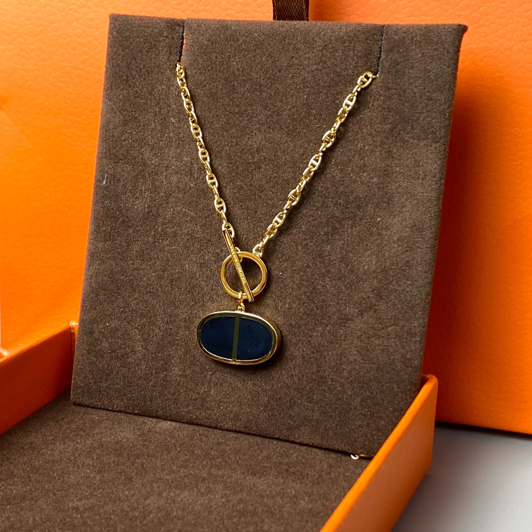 Loco CHAINE VERSO BLACK CERAMIC NECKLACE