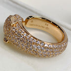 Loco PANTHERE PINK GOLD DIAMOND RING