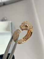 Loco PANTHERE PINK GOLD DIAMOND RING