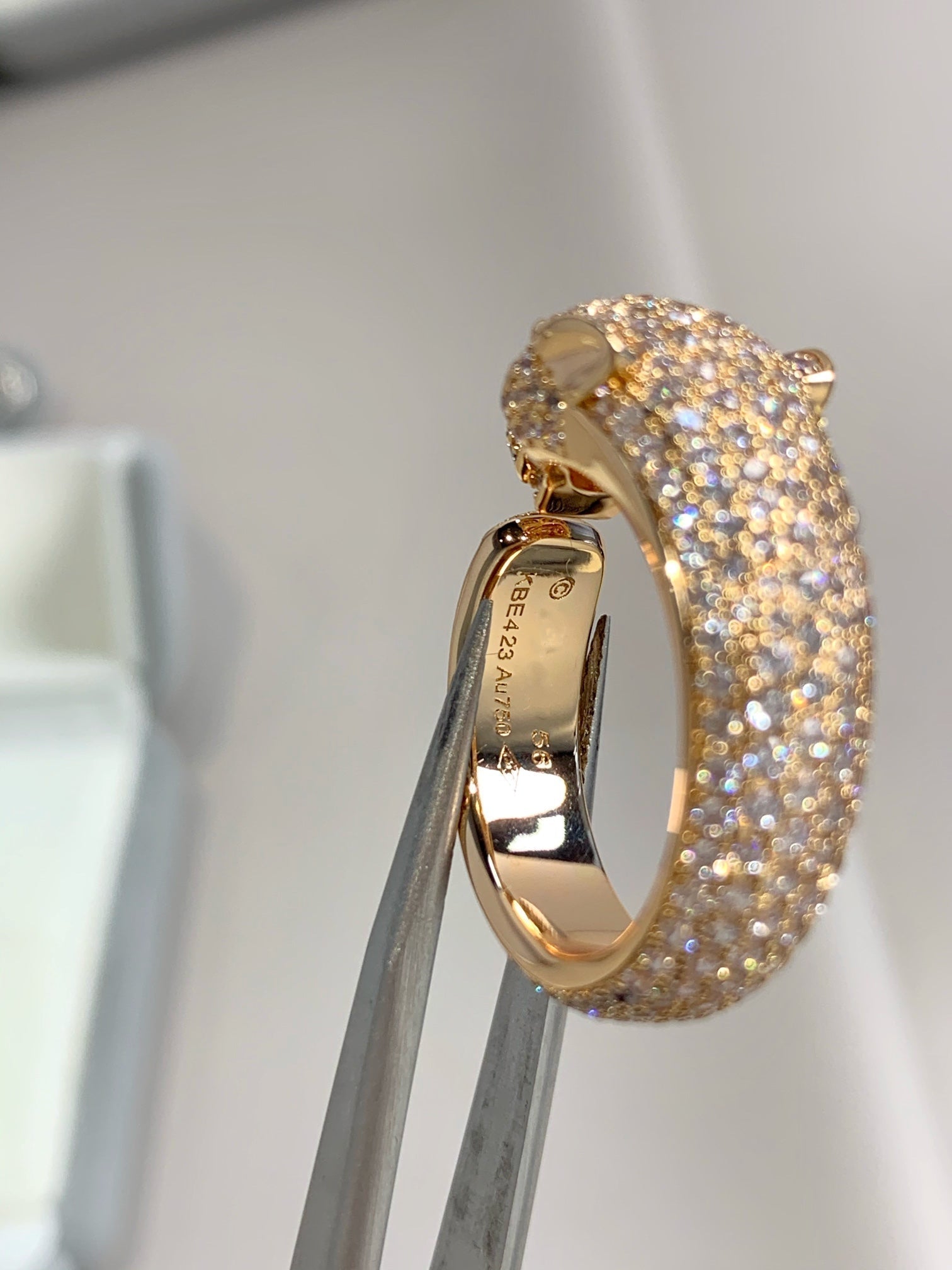 Loco PANTHERE PINK GOLD DIAMOND RING