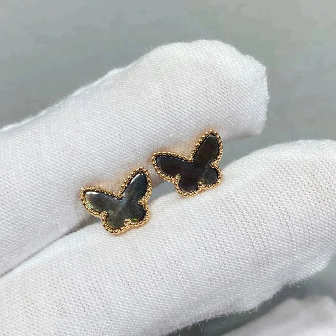 Loco BUTTERFLY DARK MOP  EARRINGS