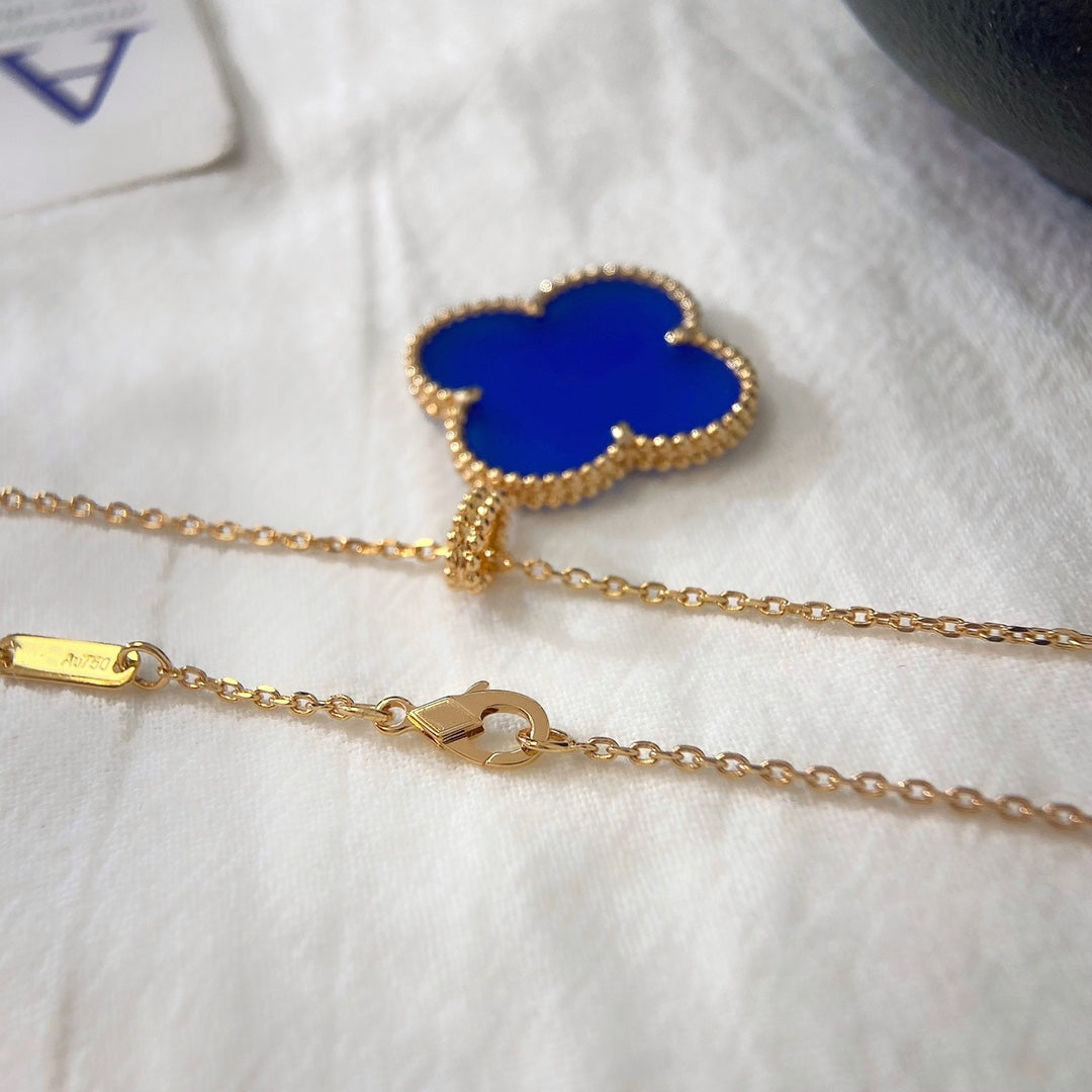 Loco CLOVER 25MM NECKLACE TURQUOISE ROSE GOLD