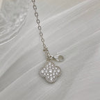 Loco CLOVER 5 MOTIFS SILVER DIAMONDS NECKLACE
