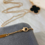 Loco CLOVER 25MM NECKLACE GOLD ONYX