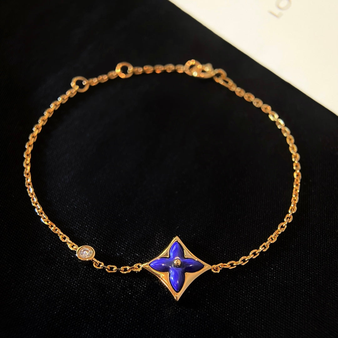 Loco COLOR STAR PINK GOLD DIAMOND BRACELET