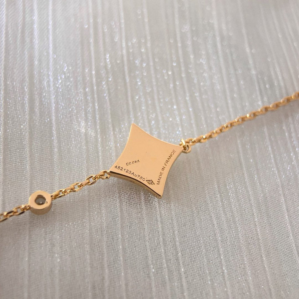 Loco COLOR STAR PINK GOLD DIAMOND BRACELET