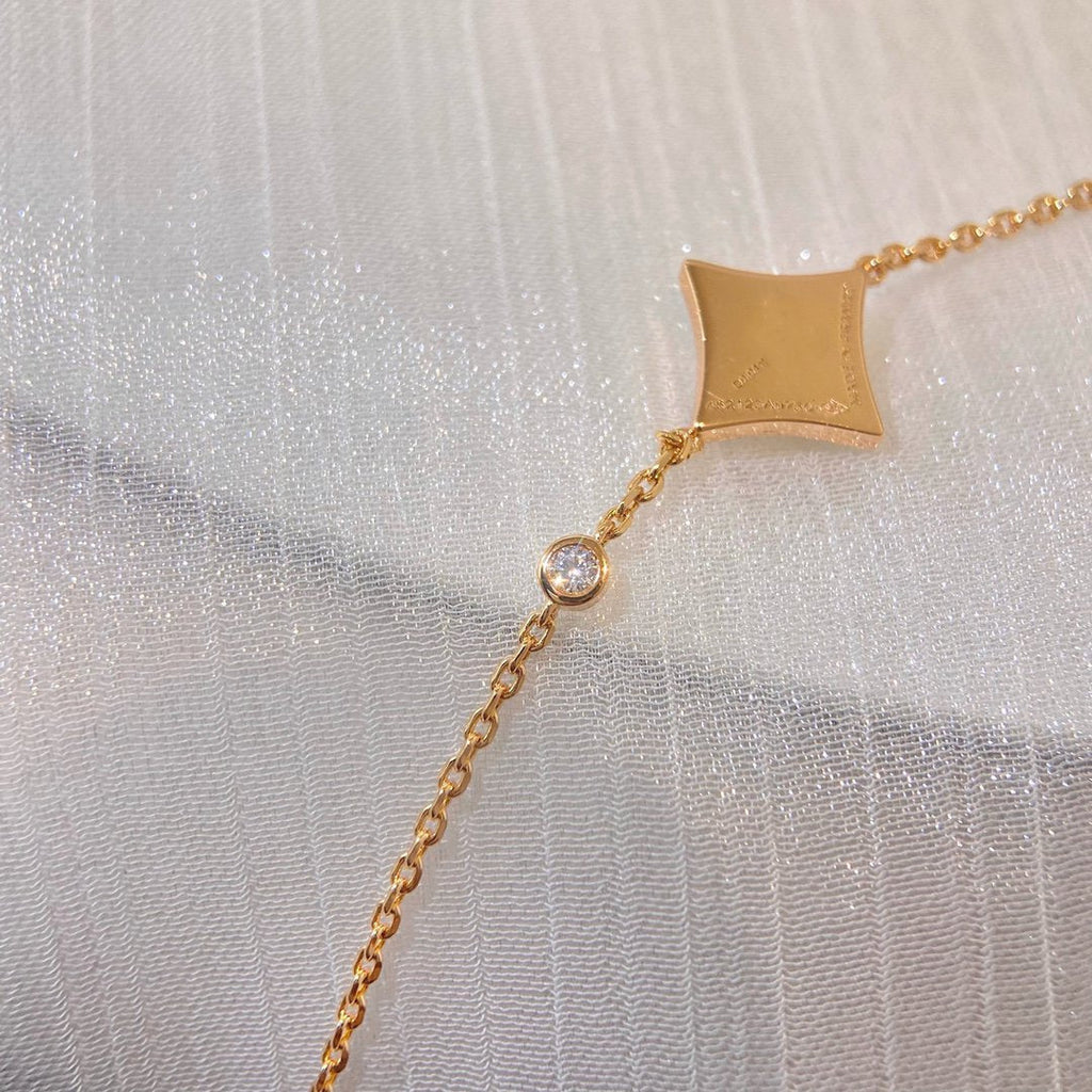 Loco COLOR STAR PINK GOLD DIAMOND BRACELET