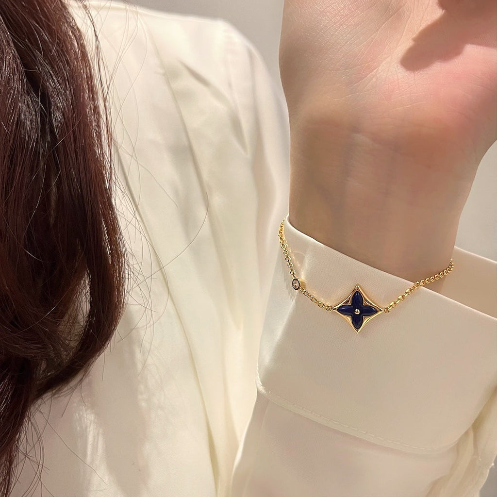 Loco COLOR STAR PINK GOLD DIAMOND BRACELET
